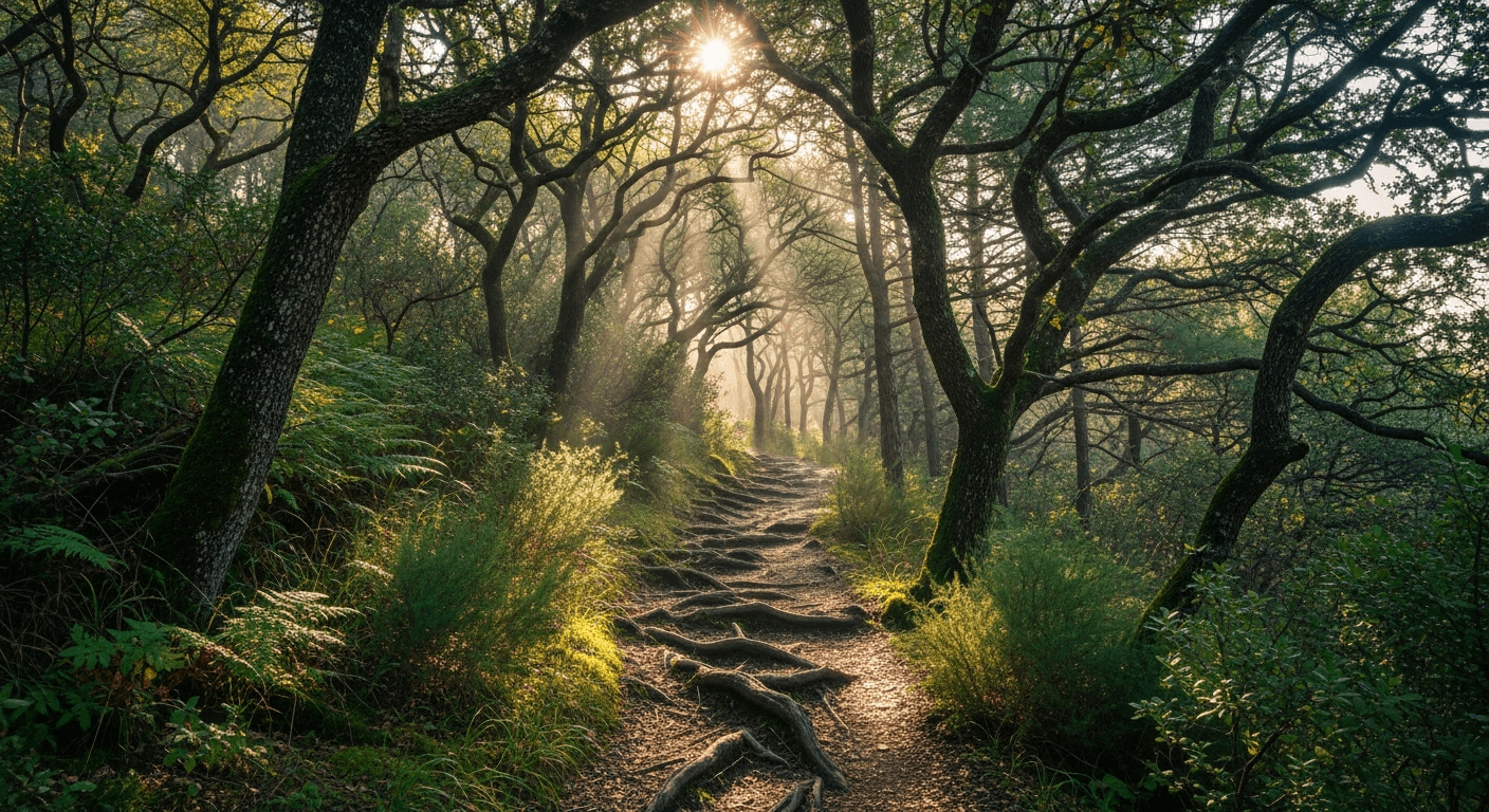 Camí de bosc mediterrani